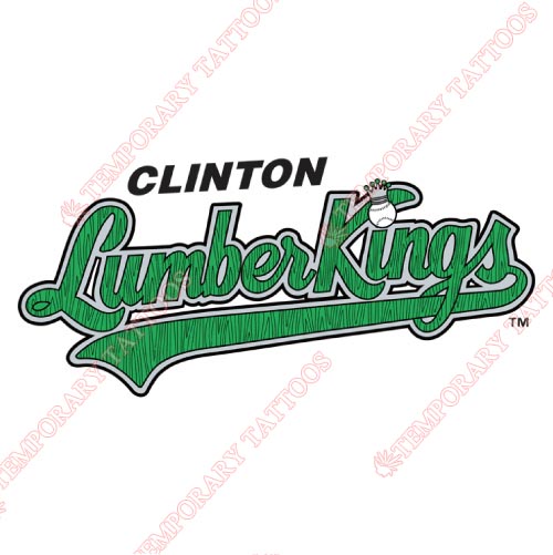 Clinton Lumberkings Customize Temporary Tattoos Stickers NO.8091